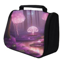 Trees Forest Landscape Nature Neon Full Print Travel Pouch (small) by Uceng