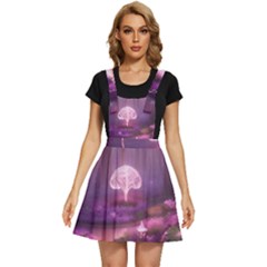 Trees Forest Landscape Nature Neon Apron Dress by Uceng