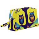 Owl Animal Cartoon Drawing Tree Nature Landscape Wristlet Pouch Bag (Large) View1