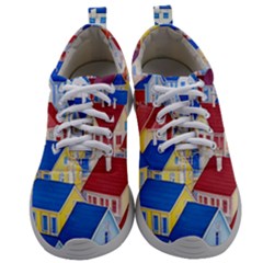 City Houses Cute Drawing Landscape Village Mens Athletic Shoes by Uceng