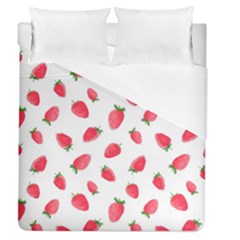 Strawberry Duvet Cover (queen Size) by SychEva