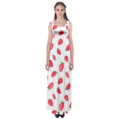 Strawberry Empire Waist Maxi Dress by SychEva