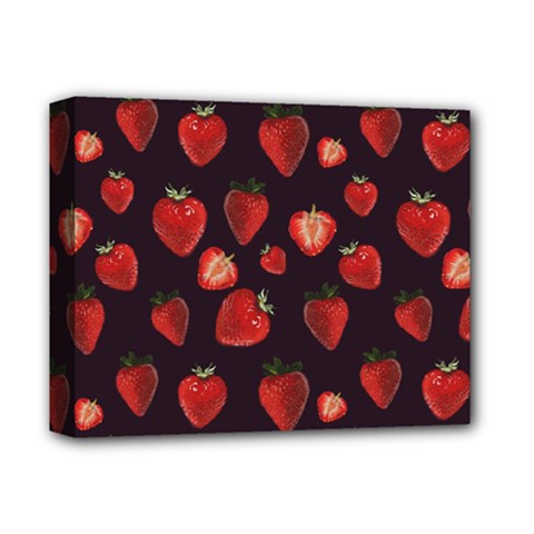 Watercolor Strawberry Deluxe Canvas 14  X 11  (stretched) by SychEva