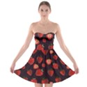 Watercolor Strawberry Strapless Bra Top Dress View1