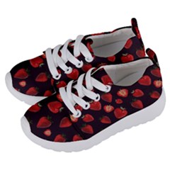 Watercolor Strawberry Kids  Lightweight Sports Shoes by SychEva