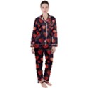 Watercolor Strawberry Women s Long Sleeve Satin Pajamas Set	 View1