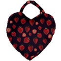 Watercolor Strawberry Giant Heart Shaped Tote View1