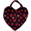 Watercolor Strawberry Giant Heart Shaped Tote View2