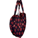 Watercolor Strawberry Giant Heart Shaped Tote View4