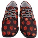 Watercolor Strawberry Women Heeled Oxford Shoes View1