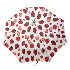 Strawberry Watercolor Folding Umbrellas by SychEva