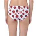 Strawberry Watercolor Mid-Waist Bikini Bottoms View2