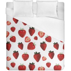 Strawberry Watercolor Duvet Cover (california King Size) by SychEva