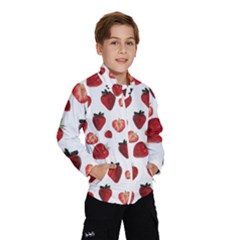 Strawberry Watercolor Kids  Windbreaker by SychEva