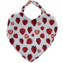 Strawberry Watercolor Giant Heart Shaped Tote View2