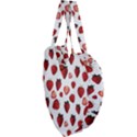 Strawberry Watercolor Giant Heart Shaped Tote View3