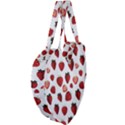 Strawberry Watercolor Giant Heart Shaped Tote View4