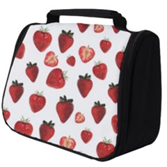 Strawberry Watercolor Full Print Travel Pouch (big) by SychEva