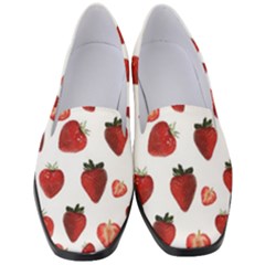 Strawberry Watercolor Women s Classic Loafer Heels by SychEva