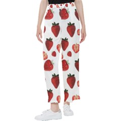 Strawberry Watercolor Women s Pants  by SychEva