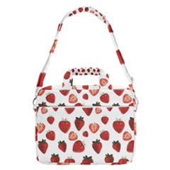 Strawberry Watercolor Macbook Pro 16  Shoulder Laptop Bag by SychEva