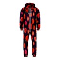 Strawberry On Black Hooded Jumpsuit (Kids) View1