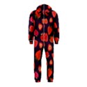 Strawberry On Black Hooded Jumpsuit (Kids) View2