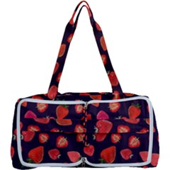 Strawberry On Black Multi Function Bag by SychEva