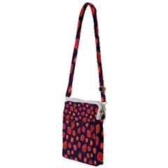 Strawberry On Black Multi Function Travel Bag by SychEva