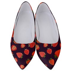 Strawberry On Black Women s Low Heels by SychEva