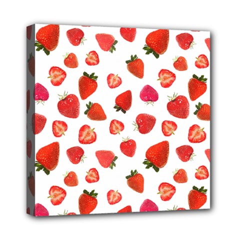 Strawberries Mini Canvas 8  X 8  (stretched) by SychEva