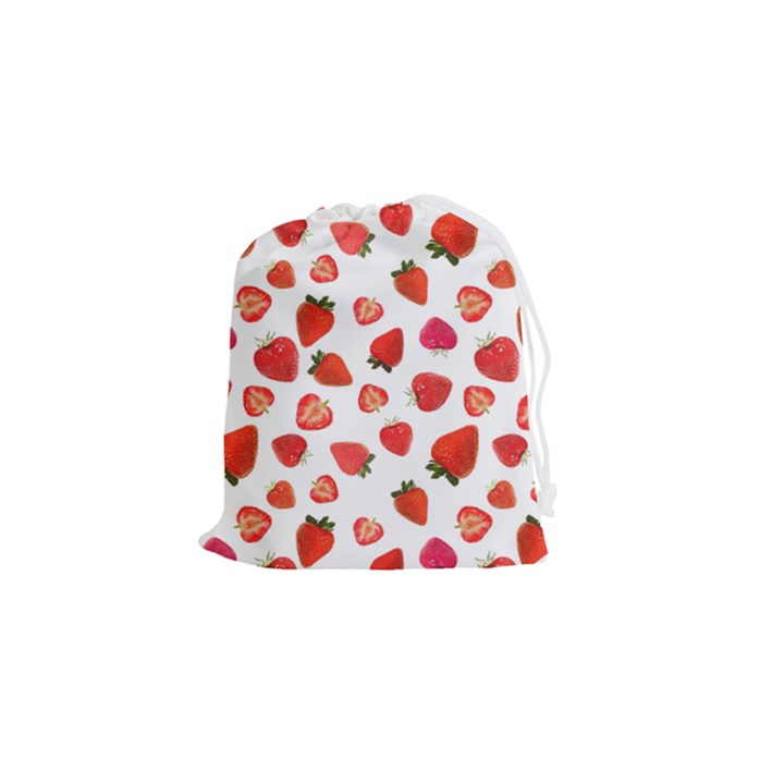 Strawberries Drawstring Pouch (Small)