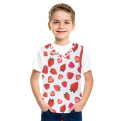 Strawberries Kids  Basketball Tank Top by SychEva