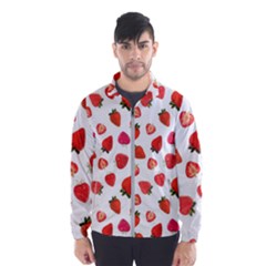 Strawberries Men s Windbreaker by SychEva