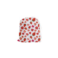 Strawberries Drawstring Pouch (xs) by SychEva