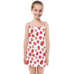 Strawberries Kids  Summer Sun Dress by SychEva