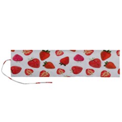 Strawberries Roll Up Canvas Pencil Holder (l) by SychEva