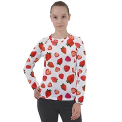 Strawberries Women s Long Sleeve Raglan Tee