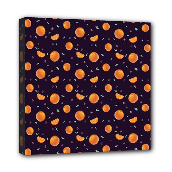 Oranges Mini Canvas 8  x 8  (Stretched)