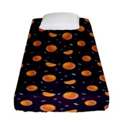 Oranges Fitted Sheet (single Size) by SychEva