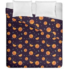 Oranges Duvet Cover Double Side (california King Size) by SychEva