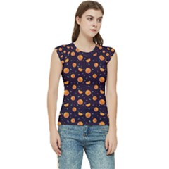 Oranges Women s Raglan Cap Sleeve Tee by SychEva