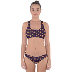 Oranges Cross Back Hipster Bikini Set by SychEva