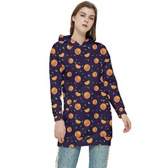 Oranges Women s Long Oversized Pullover Hoodie by SychEva