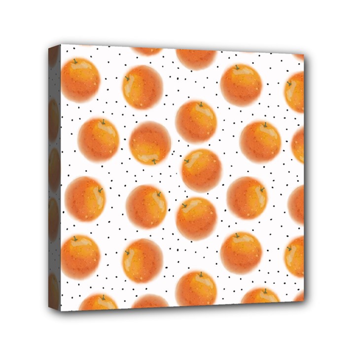 Orange Mini Canvas 6  x 6  (Stretched)