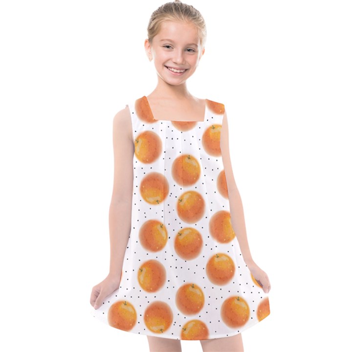 Orange Kids  Cross Back Dress