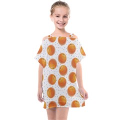 Orange Kids  One Piece Chiffon Dress by SychEva