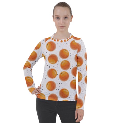 Orange Women s Pique Long Sleeve Tee by SychEva