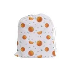 Oranges Drawstring Pouch (large) by SychEva