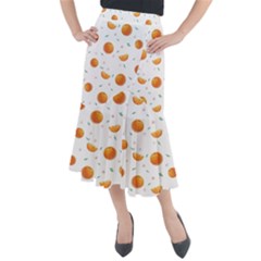 Oranges Midi Mermaid Skirt